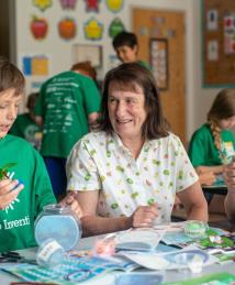 Sylvia Blankenship visiting Camp Invention