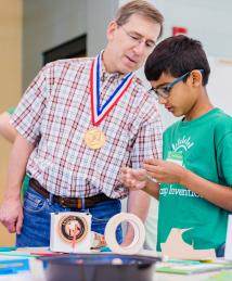 Peter Wurman visiting Camp Invention