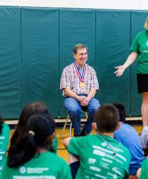 Peter Wurman visiting Camp Invention