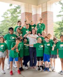 Sylvia Blankenship visiting Camp Invention