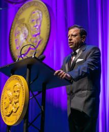 Pushkar Tandon and Ming-Jun Li at the National Inventors Hall of Fame Induction Ceremony