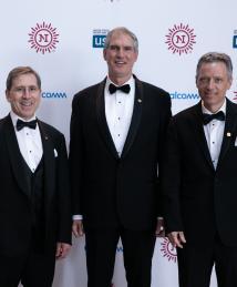 Rafaello D'Andrea with co-inventors Mick Mountz and Peter Wurman at the National Inventors Hall of Fame Induction Ceremony