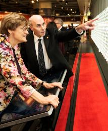 Drew Weissman and Katalin Karikó at the National Inventors Hall of Fame Illumination Ceremony