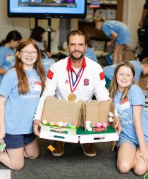 Rodolphe Barrangou visiting Camp Invention