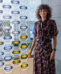 Emmanuelle Charpentier at the National Inventors Hall of Fame Illumination Ceremony