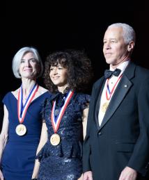 Robert Bryant pictured with Luis von Ahn, Jennifer Doudna and Emmanuelle Charpentier at the National Inventors Hall of Fame Induction Ceremony