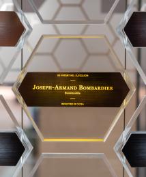 Joseph-Armand Bombardier display at National Inventors Hall of Fame Illumination Ceremony