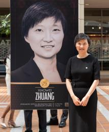 Xiaowei Zhuang at the National Inventors Hall of Fame Illumination Ceremony