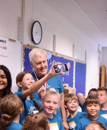 Steven Sasson visiting Camp Invention