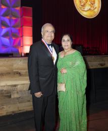 Asad Madni and wife Taj at the National Inventors Hall of Fame Induction Ceremony