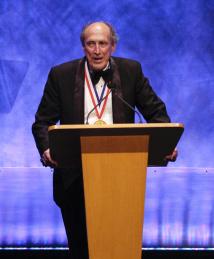 Robert Dennard giving speech at the National Inventors Hall of Fame Induction Ceremony