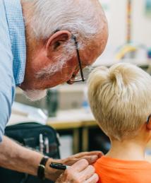 Arthur Fry visiting Camp Invention