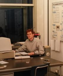 Jaap C. Haartsen as a young man working at a computer