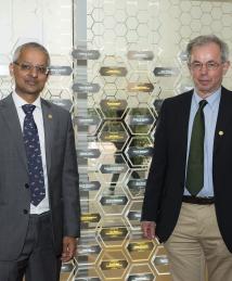 Shankar Balasubramanian and David Klenerman at the National Inventors Hall of Fame Illumination Ceremony