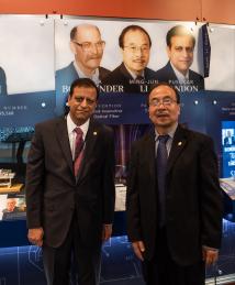 Pushkar Tandon and Ming-Jun Li at the National Inventors Hall of Fame Illumination Ceremony