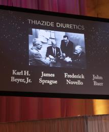 John Baer, Karl H. Beyer Jr., James Sprague and Frederick Novello tribute at National Inventors Hall of Fame Induction Ceremony