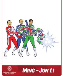 Ming-Jun Li, Pushkar Tandon and Dana Bookbinder as a superhero