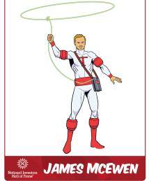 James McEwen as a superhero