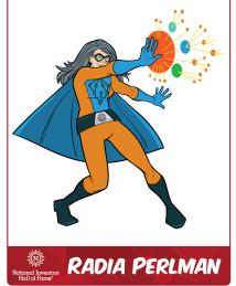 Radia Perlman as a superhero