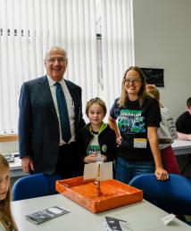 Edmund Schweitzer visiting Camp Invention