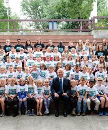 Edmund Schweitzer visiting Camp Invention