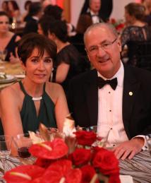 Edmund Schweitzer and wife Beatriz Schweitzer at the National Inventors Hall of Fame Induction Ceremony