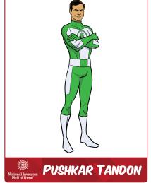 Pushkar Tandon as a superhero