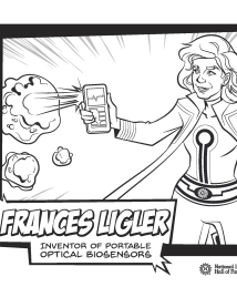 Frances Ligler coloring book page